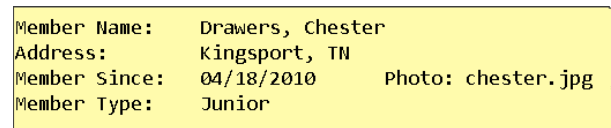 Create a member roster in Java with a Member class and Driver