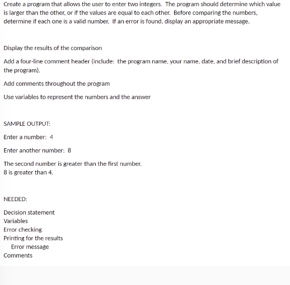  This needs to be able to run in visual basic progamming.