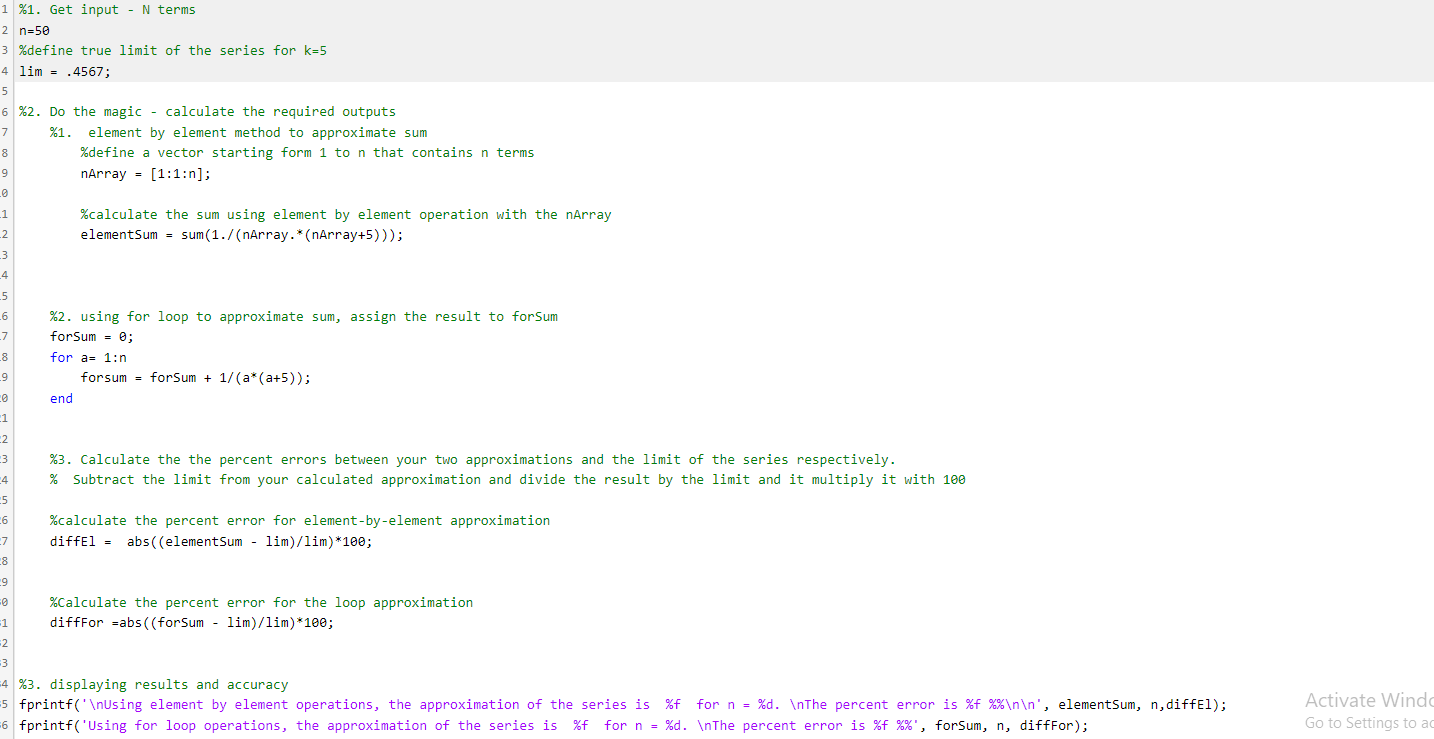 places is 0.4567. Your program should compute the approximation in two ways: