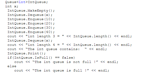front of a singly-linked list NodeType ItemType> * rear;//It points to the