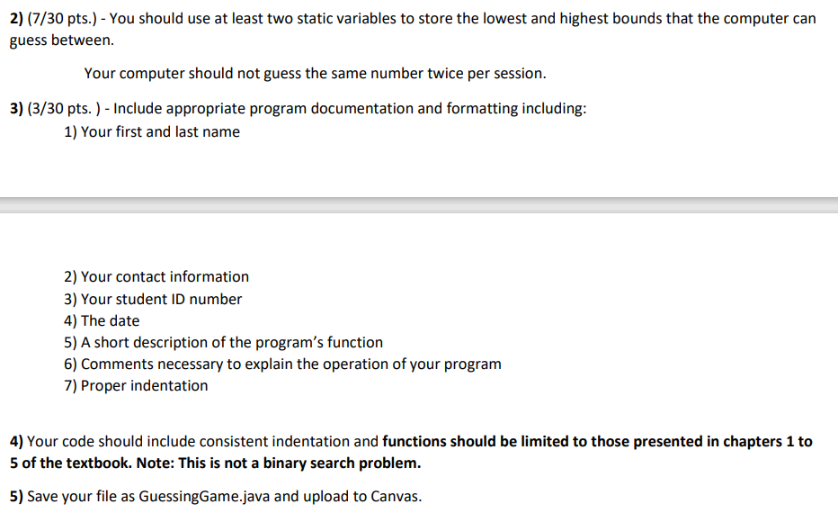 this assignment, you will be responsible for creating a random number guessing