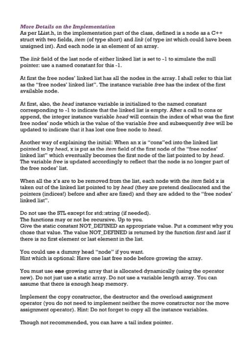 Assignment due with Brightspace at 11:50pm on Wednesday February 3 Read in