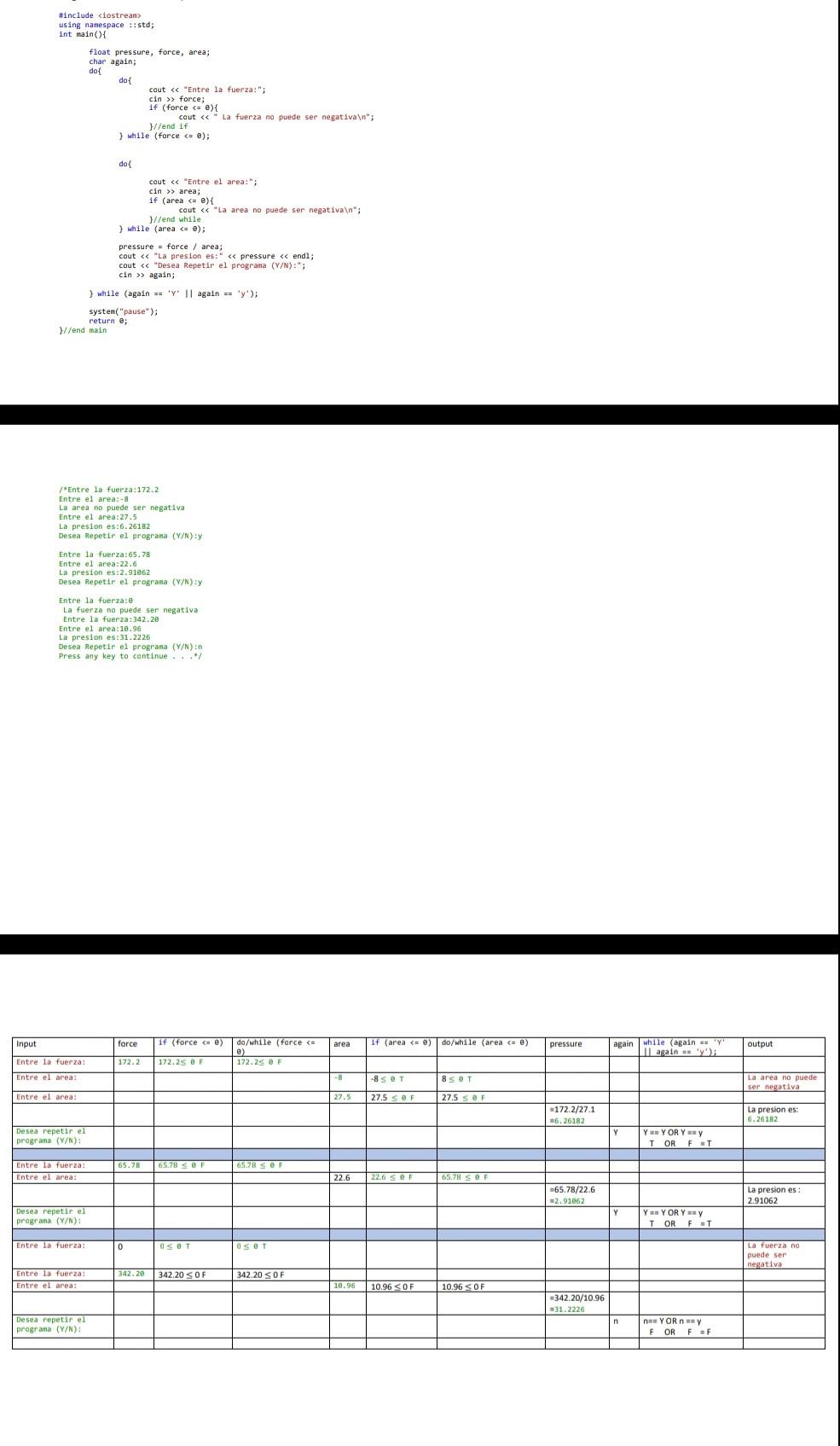 execution table #include using namespace std; Bint main() { float speed, time;