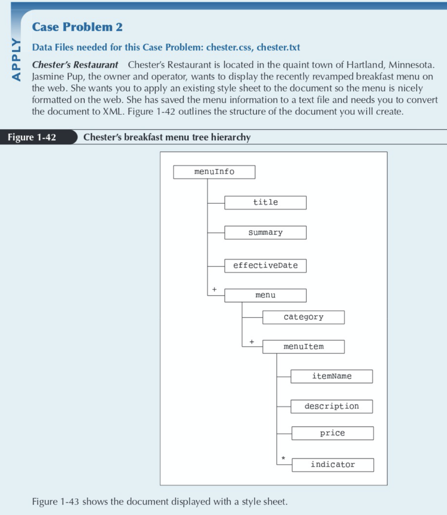  /* New Perspectives on XML Tutorial 1 Case Problem 2 Filename: