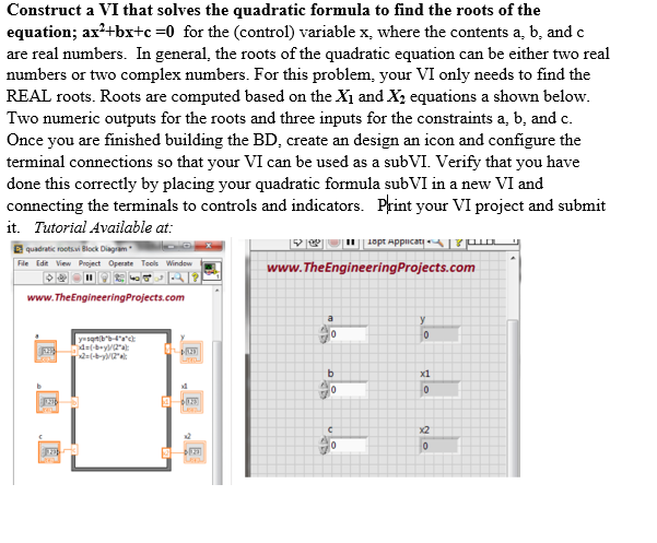 Can you answer the qustion in LabView program? Construct a VI that