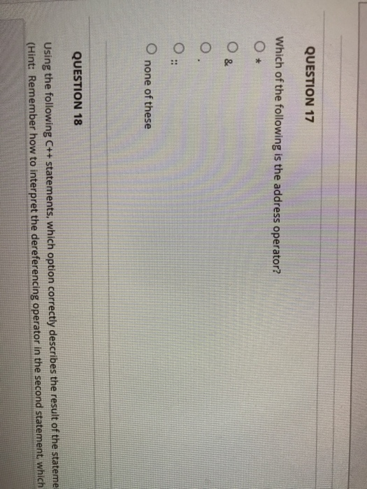 is not a valid C+t statement? (Hint: Remember how to interpret the