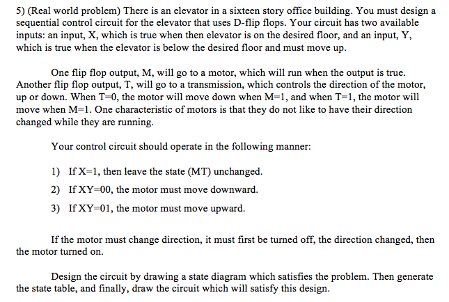  5) (Real world problem) There is an elevator in a sixteen