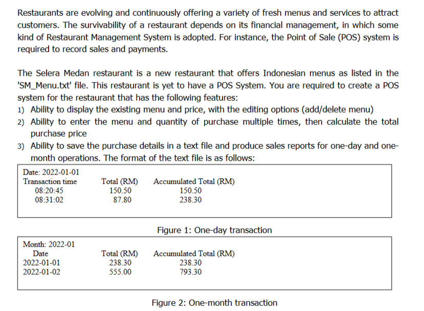 Create a program base on this description in the picture with the