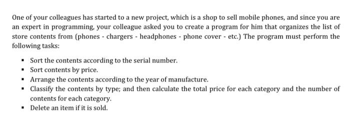 please , object oriented programming (oop) One of your colleagues has started
