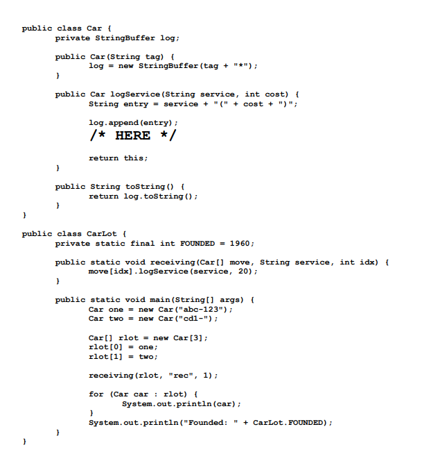 Draw a memory map for the code you see , until the
