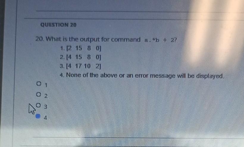 question 15 and 20 are link I only need answer for