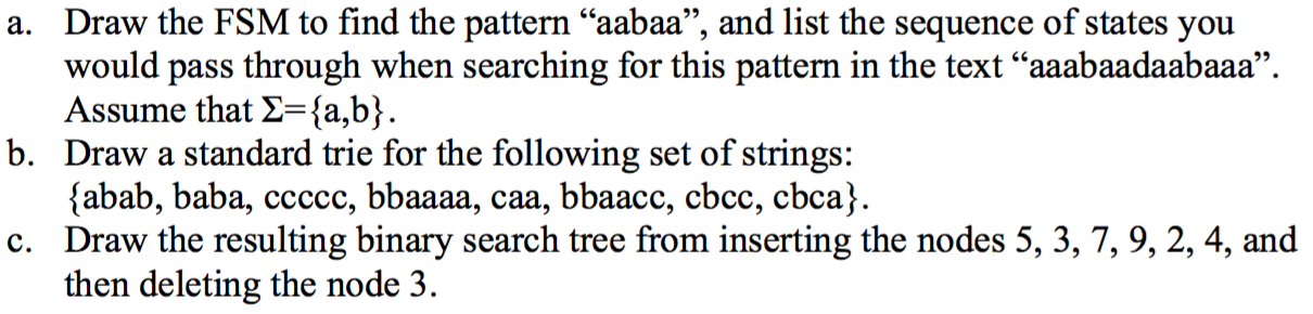 Please help with this problem with Finite State Machine and Trie. Thank