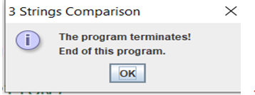 method of the String class with the ignore case option; declare and