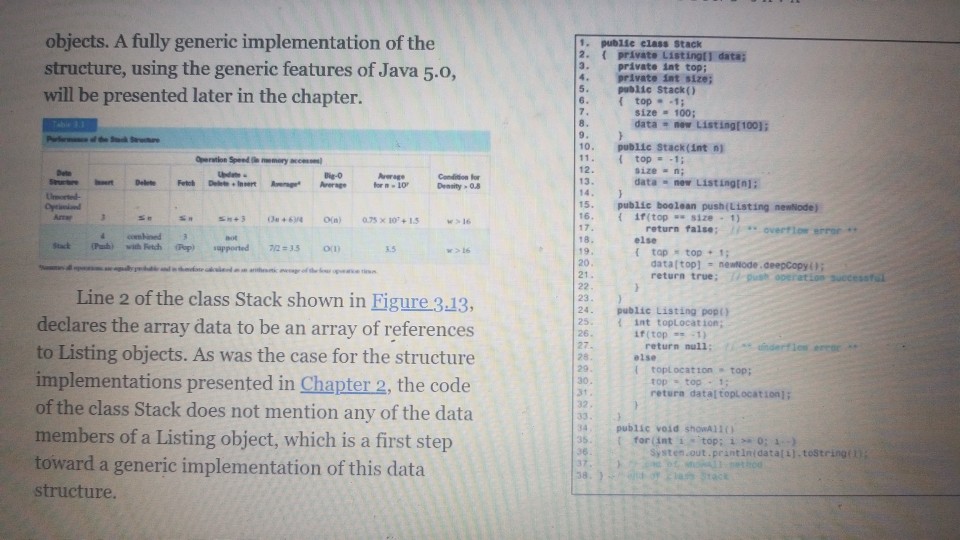 3.13 to include methods to: reinitialize the stack to empty, test for