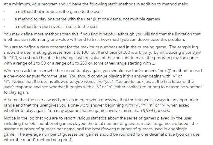  PYTHON PROGRAMMING At a minimum, your program should have the following