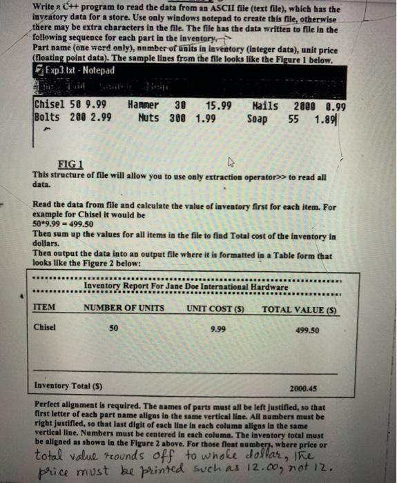  Write a C++ program to read the data from an ASCII