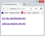 Using NetBeans: 1. Create a web page (index.jsp) which contains options to