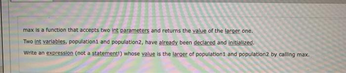 as a double and been given a value. Write an expression to