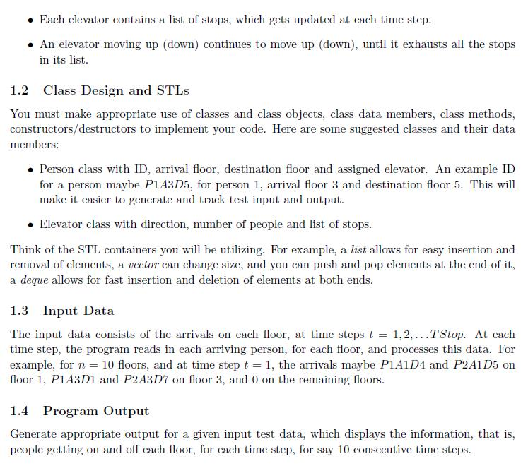 of this project is to design and develop C++ code and algorithms
