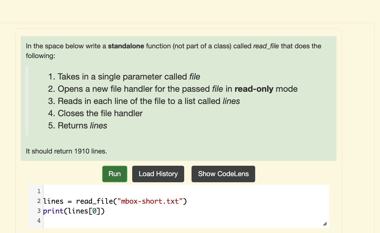[Python] In the space below write a standalone function (not part of
