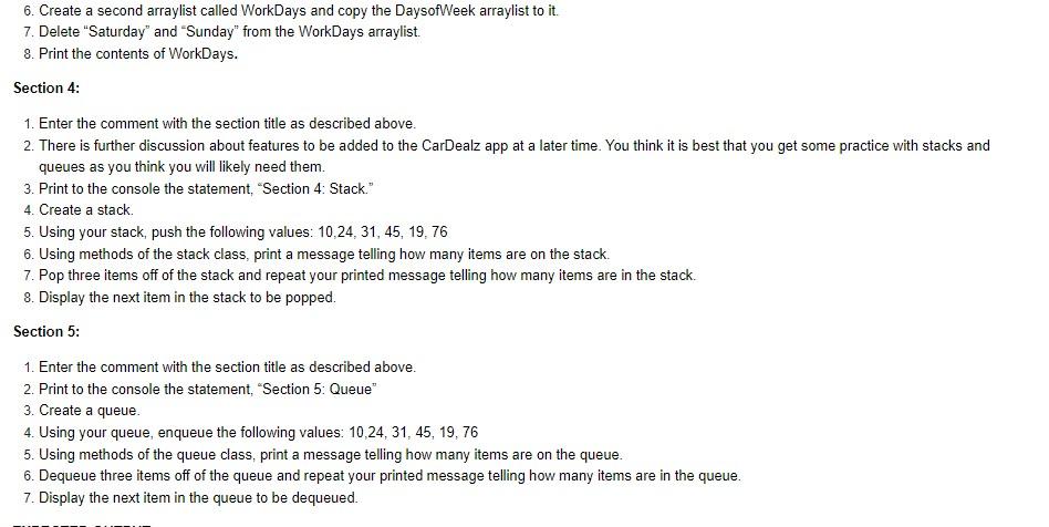 comment with the section title as described above. 2. The app from