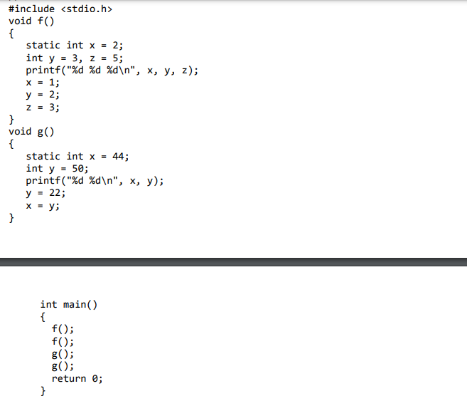 x); return 0; } #include int y; int main() { int x
