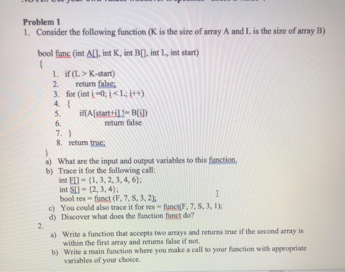 true if the second array is within the first array and returns
