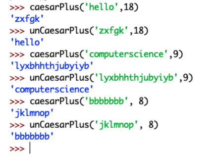 CSC 110 - Homework 7 - Cryptography In class we wrote a