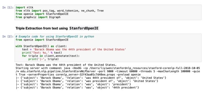  please complete the function def extract_triple(text) in step 3 In [1]: