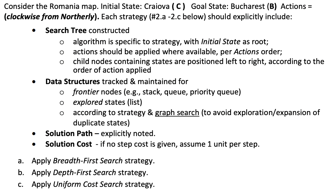  write it out, do not solve with code. nsider the Romania