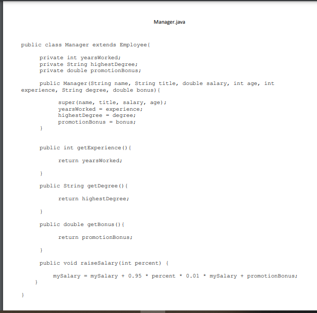 answer the following questions. 1. What is the relationship between the Employee