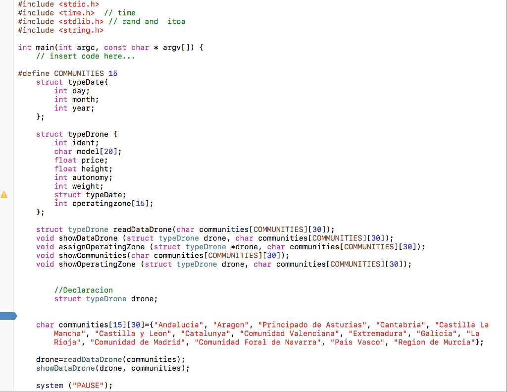 programming in Xcode. I have attached the exercise questions and screenshots of
