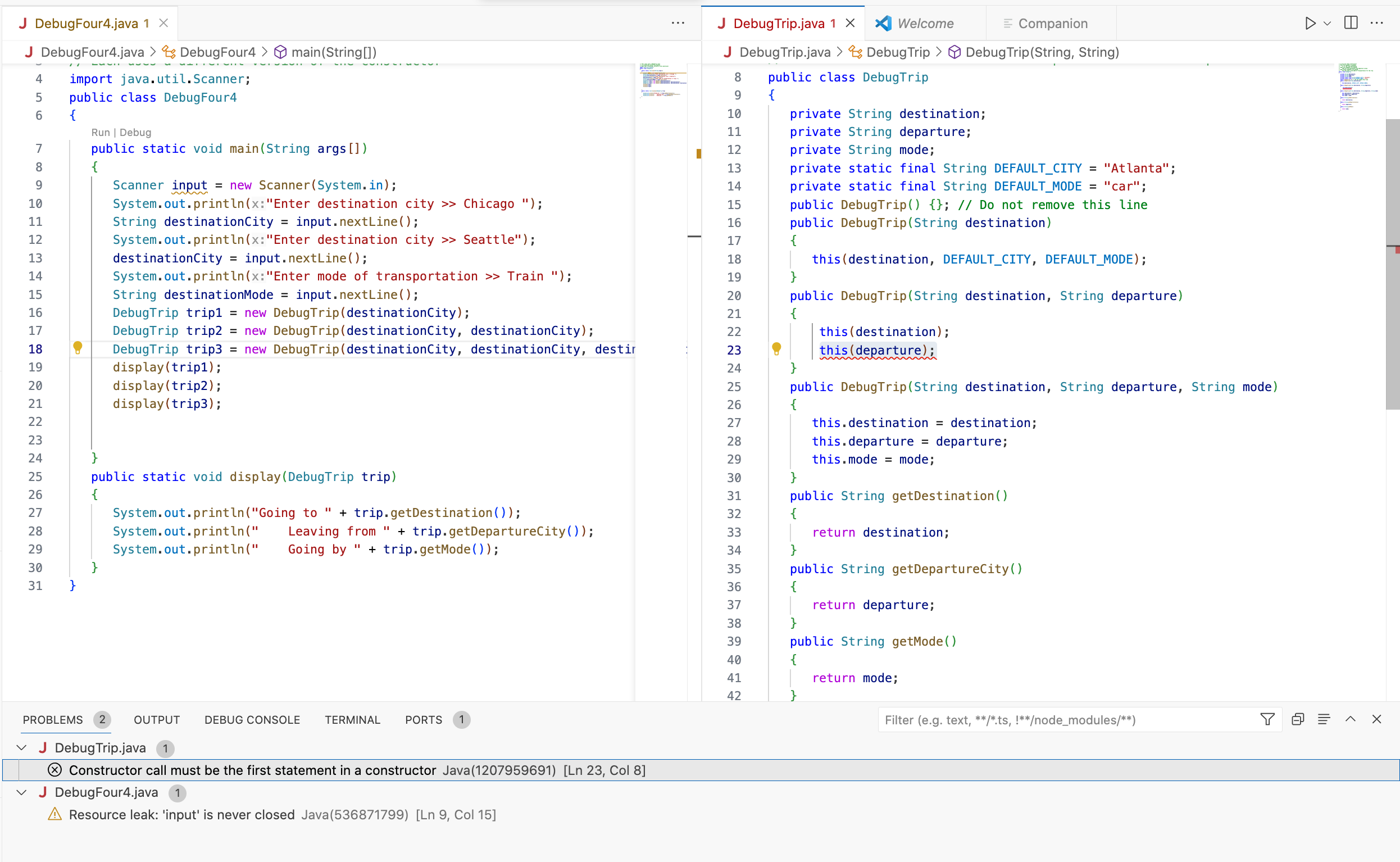  How do I fix these two codes that go together in