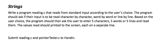 Please use C Programming to solve this question. Thanks! Write a