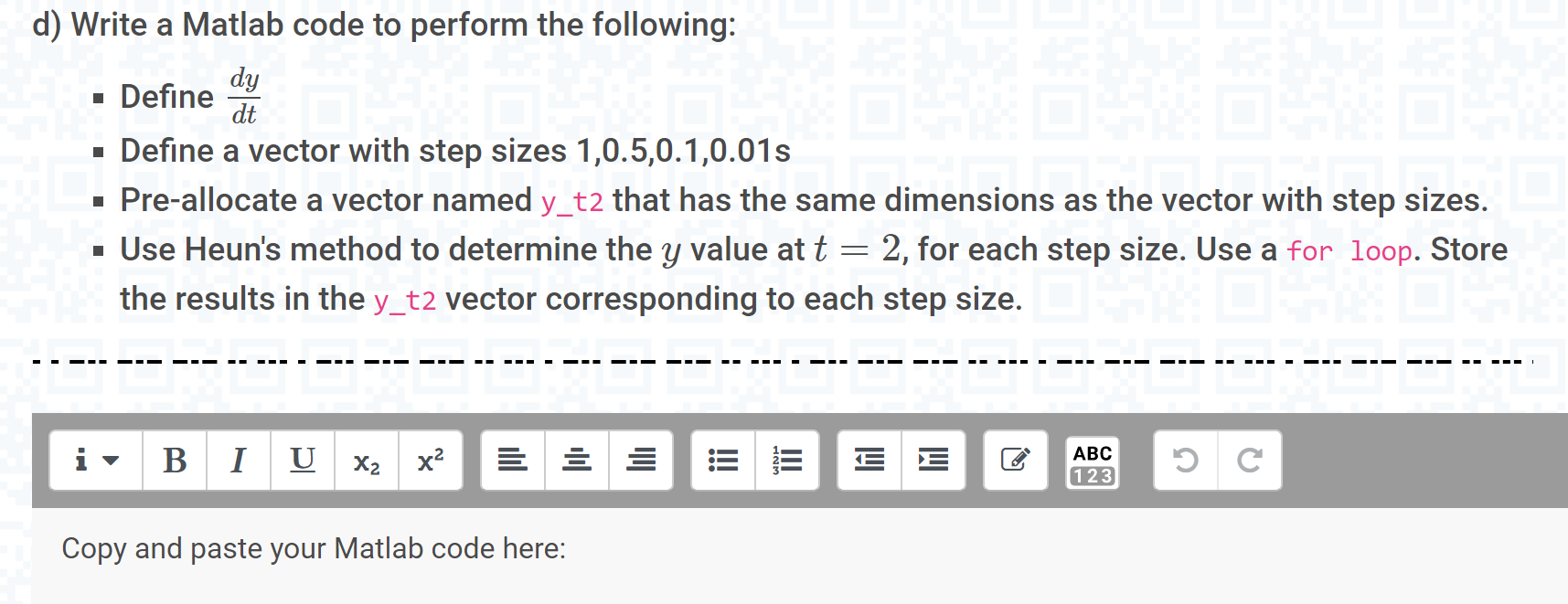 0.1. B 1 U X x? ABC 123 y value at t