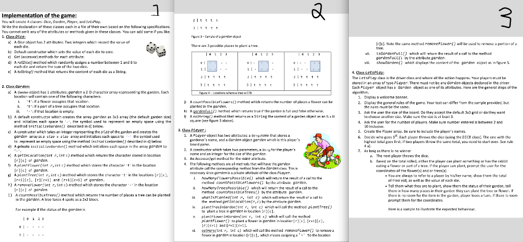 driver class. You must have and use the methods given in the