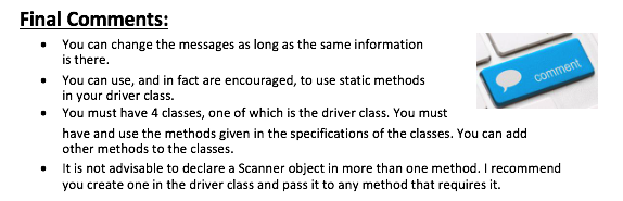 one method. I recommend you create one in the driver class and