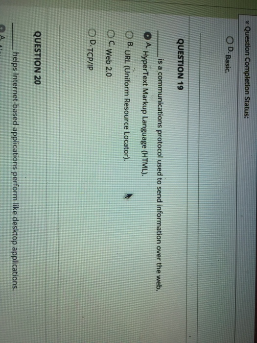  ___ Is a communications protocol used to send information over the