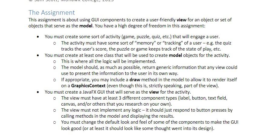 Please answer completely the assignment below.. The Main class should be in