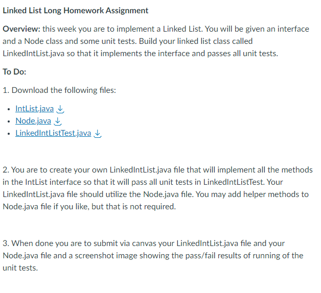 IntList.java : public interface IntList { public void add(int value); public String