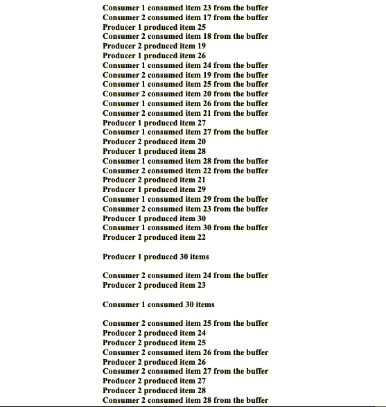 following global variables a. Data type semaphore named full b. Data type