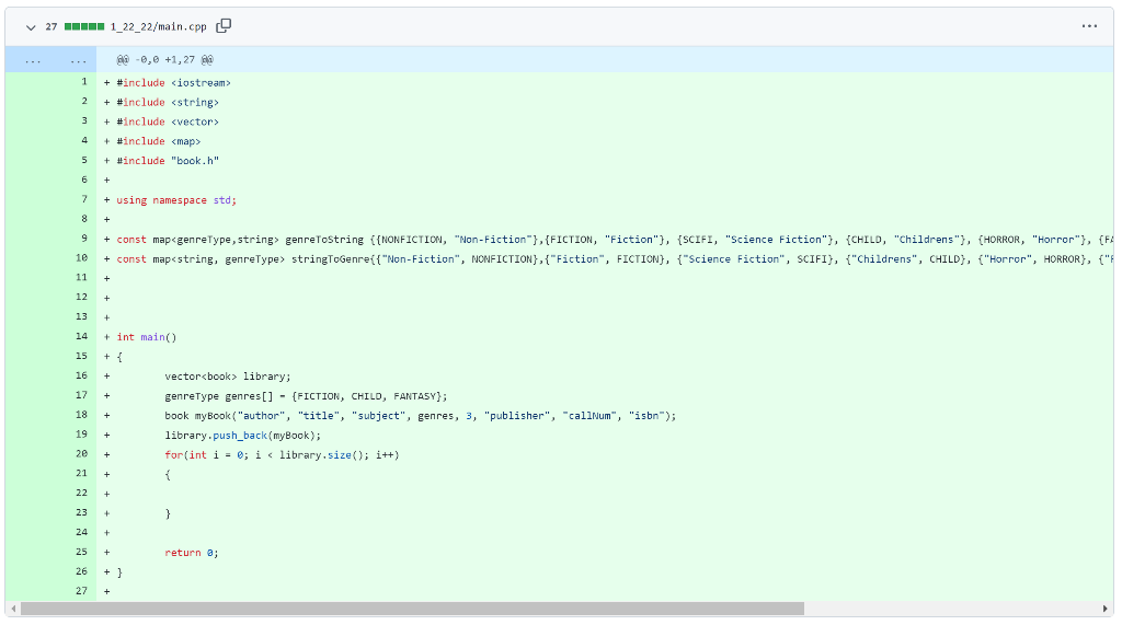 publisher, string callNum, string isbn) { this->author = author; this->title = title;