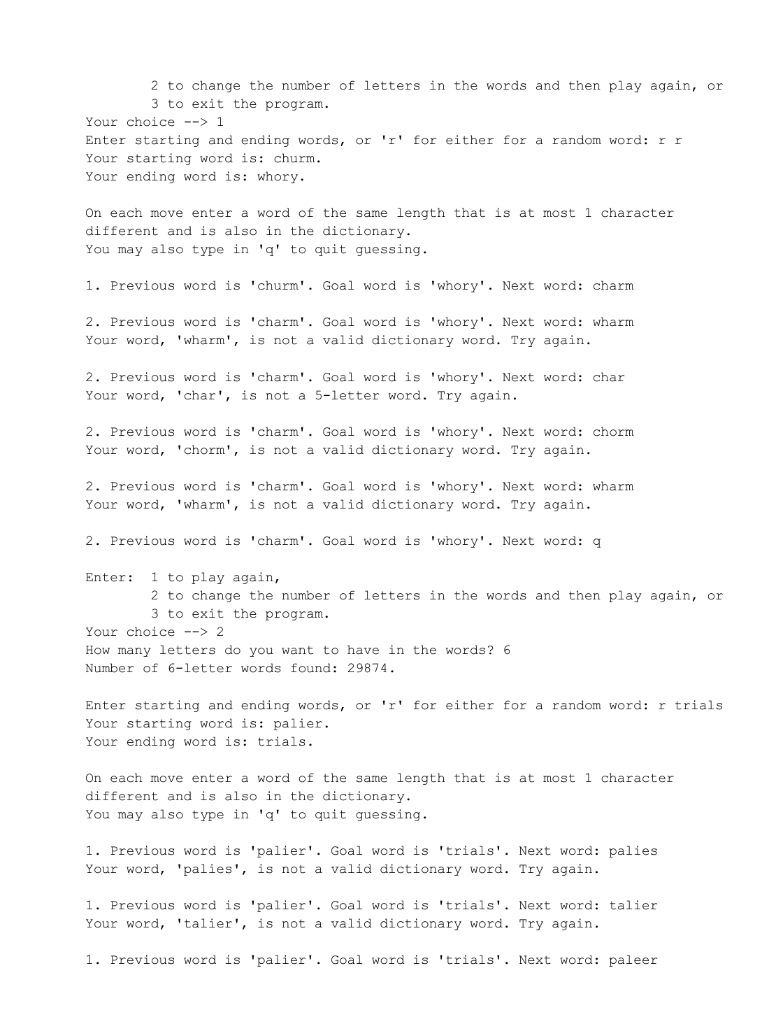 The output will a little bit different because I can not copy