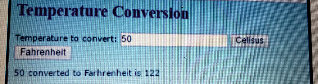 Mod 5 Assignment For this assignment, you will create a temperature conversion