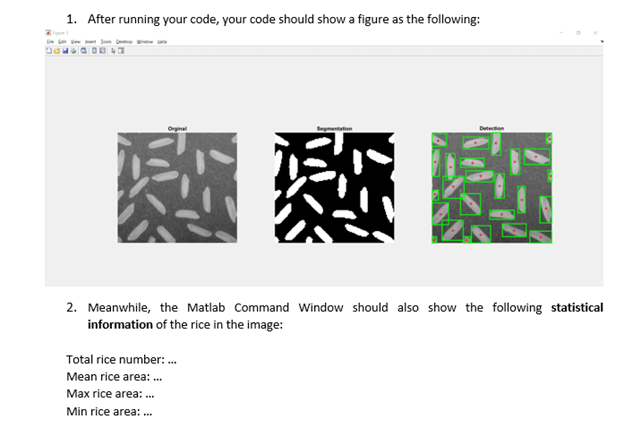 1. After running your code, your code should show a figure