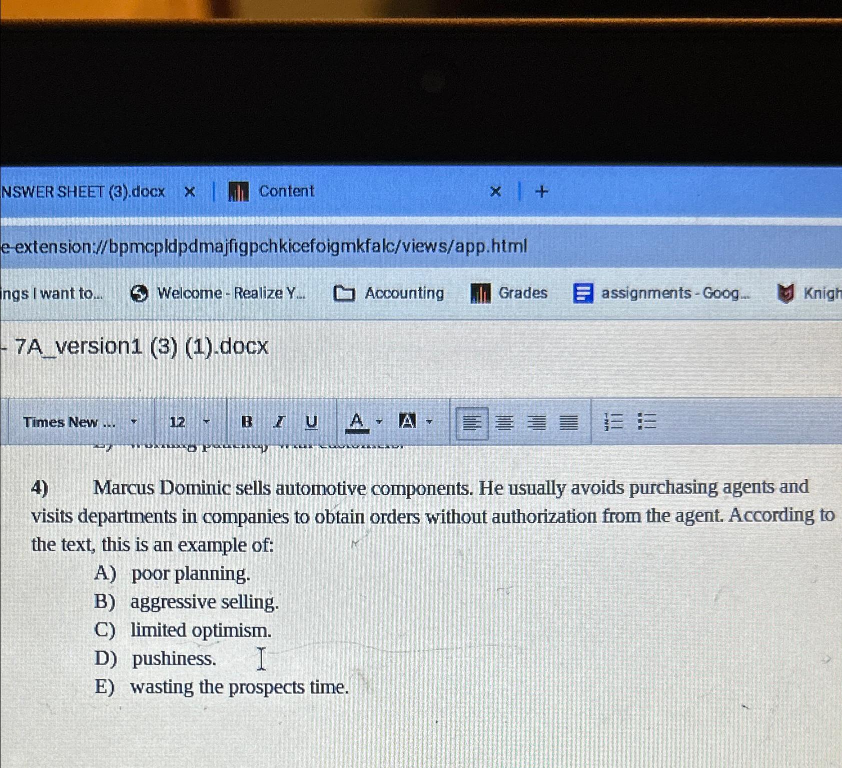 NSWER SHEET (3).docx Content eextension://bpmcpldpdmajfigpchkicefoigmkfalc/views/app.html ings I want to... Welcome-Realize Y...