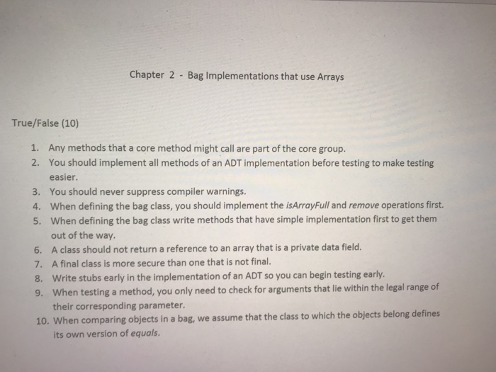 JAVA T/F questions!!! If you gonna answer these questions, PLS ANSWER ALL