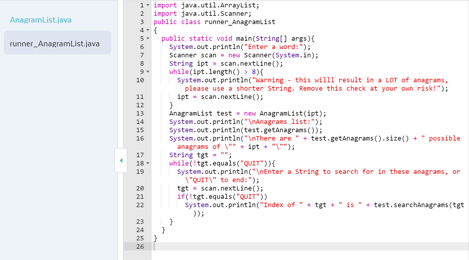 anagrams do not have to be words themselves: for example raibyn would