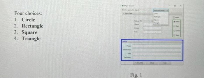 CSC255 - Programming III Assignment 2: Create a Shape GUI Application Total: