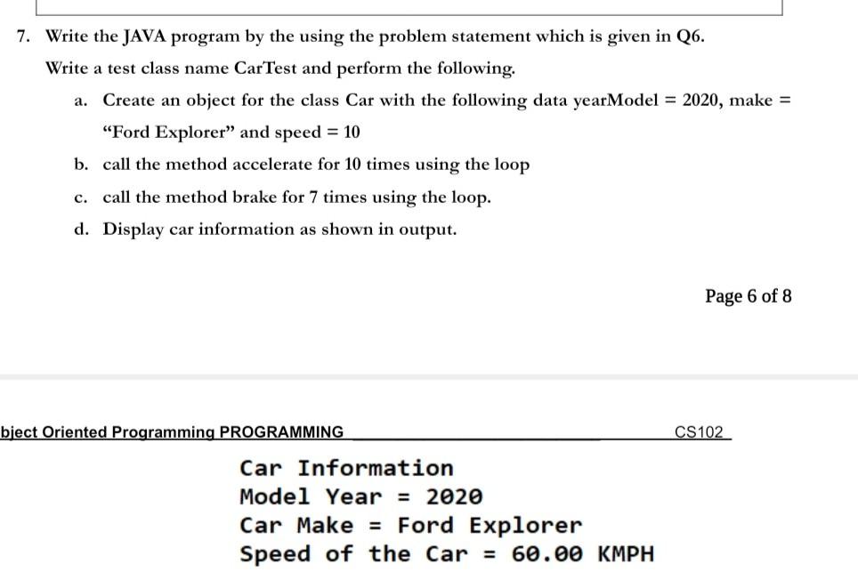 of the class. [02 Marks] 2. How getters and setters are useful?